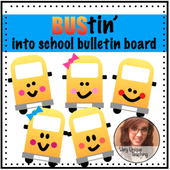 Bus Back To School Bulletin Board by Very Unique Teaching | TpT