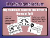 Bus Driver Appreciation Day End of April Coloring Pages Pr