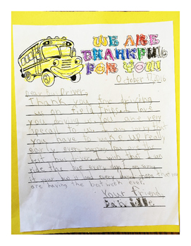 bus driver appreciation letter by durden elementary shenanigans tpt