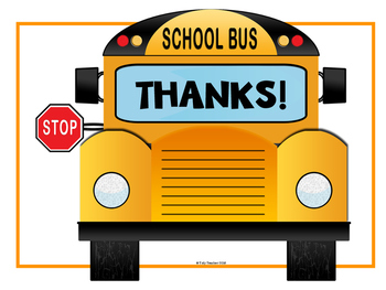 Bus Driver Appreciation Letter Freebie by Tidy Teacher TpT