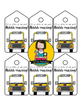 Bus Driver Thank You / Bus Driver Valentine/ Thank You Note for Bus Driver/  Gift Tag/ Bus Driver Gift Ideas/ Bus Driver Appreciation 