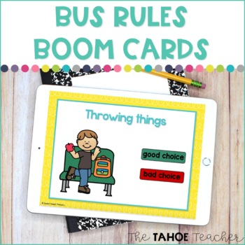 Preview of Bus Rules Boom Cards