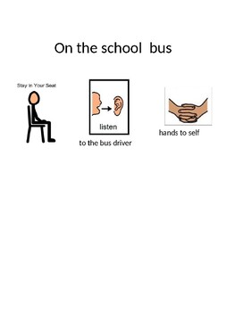 Preview of Bus Rules Social Story