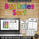Bus Rules and Behavior Sort Distance Learning for Google C
