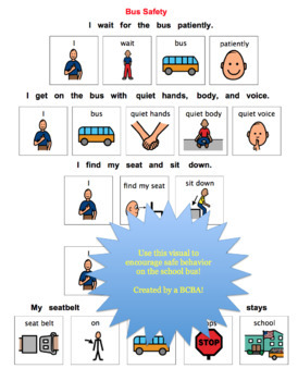 Bus Safety Visual for Children with Autism Spectrum Disorder by Vivid