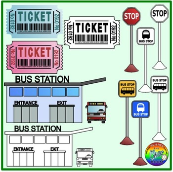 bus station clipart