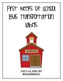 Bus Transportation Labels