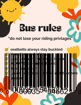 Preview of Bus rules