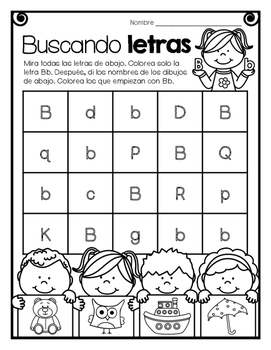 Buscando letras: A Spanish Letter Search by Brittany Mora | TPT