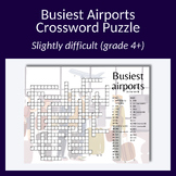 Busiest airports in the world crossword puzzle. Grade 4+