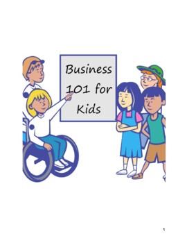 Preview of Business 101 Workbook for Kids, SWOT analysis, Business Planning, entrepreneur 