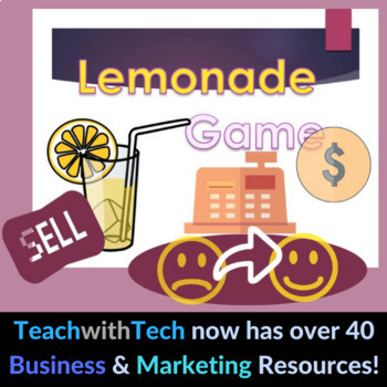 Preview of Business Activity - Lemonade Stand Online Game