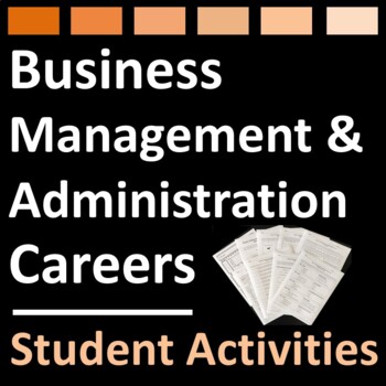 Preview of Business Administration and Management Careers Activities