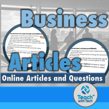 Preview of Business Articles Activity