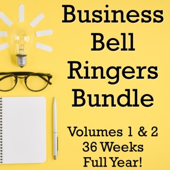 Preview of Business Bell Ringers Volumes 1 & 2 - 36 Weeks