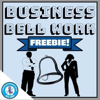 Preview of Business Bell Work (Bell Ringers) Template | FREE!