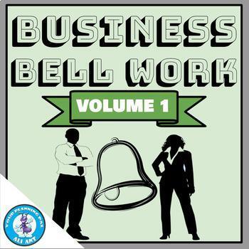 Preview of Business Bell Work (Digital Bell Ringers) - Volume 1