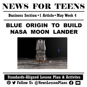 Preview of Business_Blue Origin to Design Lunar Craft_Current Event Article Reading_2023