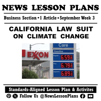 Preview of Business_California Sues Oil Companies for Climate Change_Current Event_2023