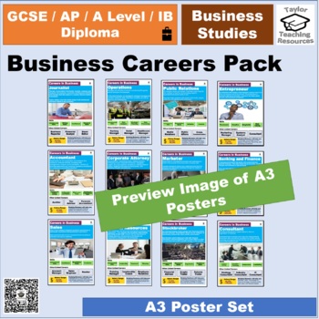 Preview of Business Careers -  Classroom Poster Pack