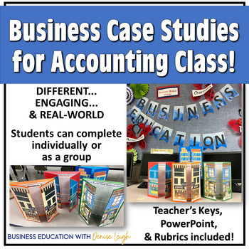 Preview of Accounting Class Business Case Studies Digital Activities - Real World Lessons