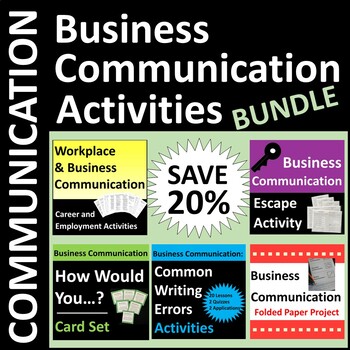 Preview of Business Communication Activities Bundle SAVE 20%