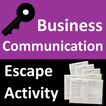 Preview of Business Communication Escape Activity Game