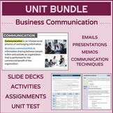 BUSINESS COMMUNICATION | Unit Bundle (Business Management)