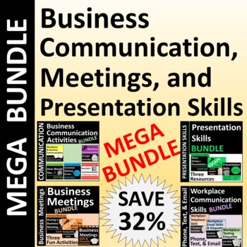 Preview of Business Communication and Meetings and Presentation Skills Megabundle  SAVE 32%