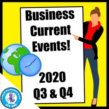 Preview of Business Education Current Events - 2020 Q3 & Q4 | FREE!