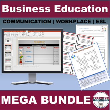 Preview of Workplace Communication Skills Mega Bundle - no prep - editable