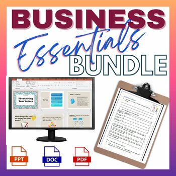 Preview of Business Education Essentials Bundle - Fully editable