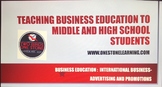 Business Education Lesson Plan:  International Business-  