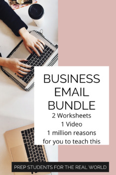 Preview of Business English Email Bundle- Using Real-Life Email Examples