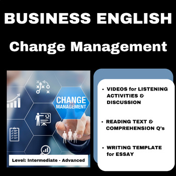 Preview of Business English: Change Management - Lesson Plan