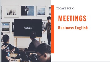 Preview of ESL Business English Meetings - Beginner