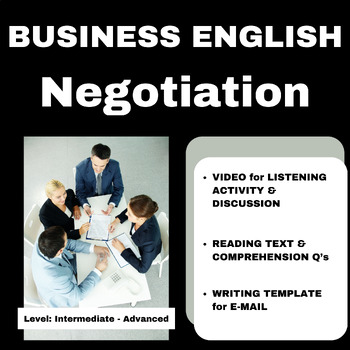 Preview of Business English: Negotiation - Lesson Plan