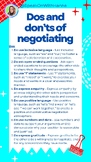 Business English: The Dos and Don'ts of Negotiating