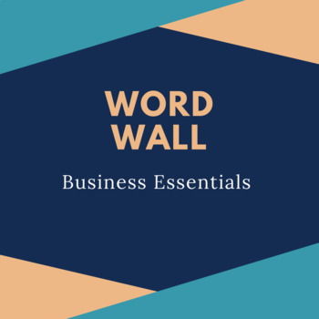 Preview of Business Essentials Word Wall