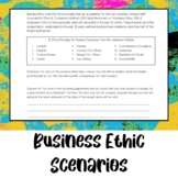 Business Ethic Scenarios