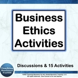 Business Ethics Activities  -  CTE