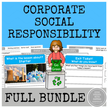 Preview of Business Ethics (Corporate Social Responsibility) - Bundle