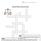 Business Ethics Crossword Puzzle