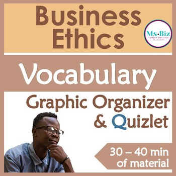 Preview of Business Ethics KEY TERMS | Vocabulary Quizlets (36 Terms)