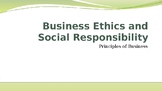 Business Ethics & Social Responsibility Entrepreneurship/ 