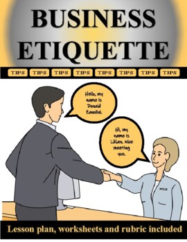 Preview of REAL WORLD LIFE SKILLS Business Etiquette Tips