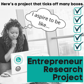 Preview of Business | Entrepreneur Research Project and Presentation | Digital Skills