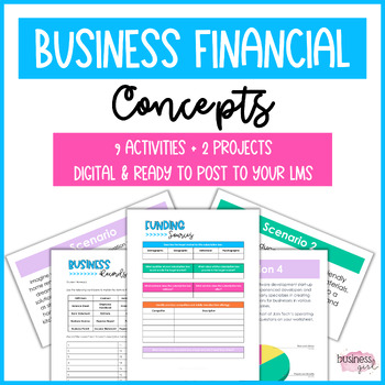 Preview of Business Finance Activities and Projects Bundle