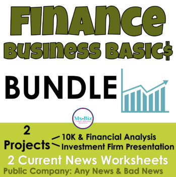 Preview of Business Finance BUNDLE | 10K | Financial Statement Analysis  | News Review