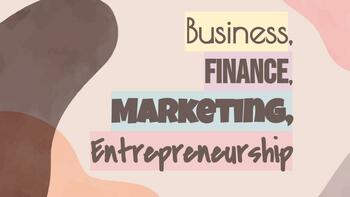 Preview of Business/Finance/Marketing/Entrepreneur: Lesson + 2 Assignments